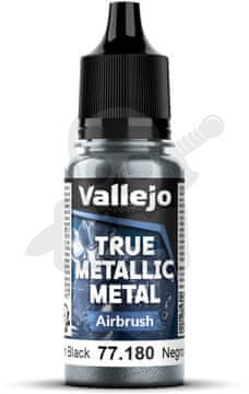Vallejo VALL-77180 pravo metalik opsidijan crna 18 ml