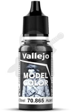Vallejo Boja Model Color 17ml Oily Steel, VALL-70865