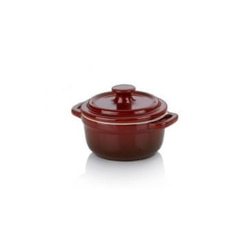 Kela Posuda za pečenje s poklopcem KL 11865 RASPBERRY 10 x 8 cm round red