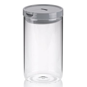Kela Staklena posuda za hranu KL-12109 ARIK glass jar, gray H 19cm / ? 10.5cm / 1.2
