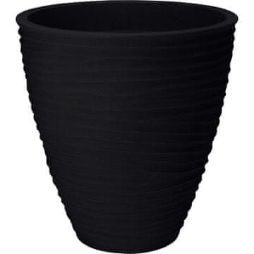 ProGarden Lonac za cvijeće KO-Y54201710 vanjska rebrasta 40 cm antracit