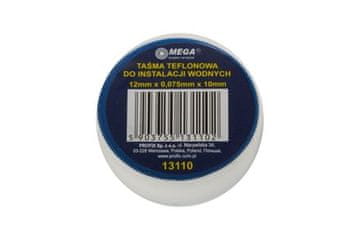 MEGA Teflonska traka Teflon tape, 12 mm x 0.075 mm x 10 m