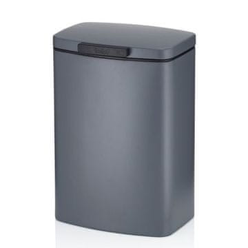 Kela Zidna košara KL-23987 Damian metalna 21,5 x 16 x 29 cm 5l tamno siva