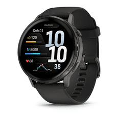 Garmin Pametni sat Venu 4, promjer 45 mm, silikon, crna (010-03014-00)