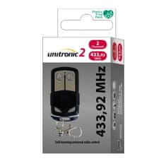 Unitronic daljinski upravljač za garažna vrata 433,92 MHz s 2 tipke,auto.učenje