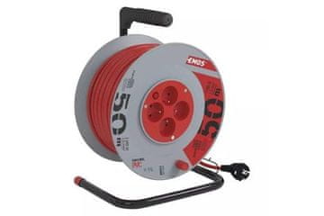 EMOS Produžni kabel na bubnju 108250 Extension cable, 50m / 230V, coil, 4 sockets