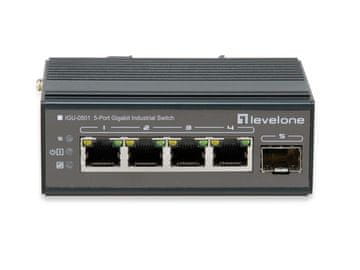 Level One LevelOne IGU-0501 mrežni prekidač Gigabit Ethernet (10/100/1000) crni