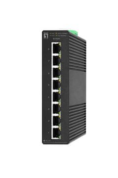 Level One LevelOne IES-0821 industrijski Gigabit Smart Lite prekidač, 8-portni, crni