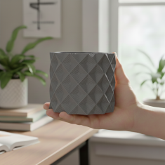 Mi Siva geometrijska 3D saksija za cvijeće, moderni pokrov za biljke