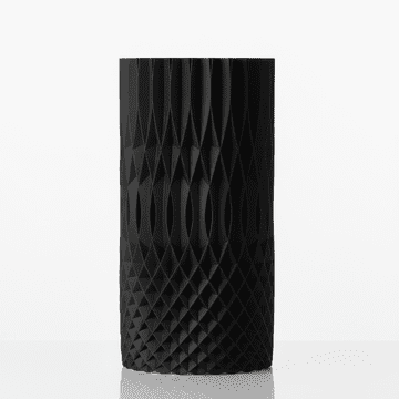 Mi Dekorativna spiralna vaza, ažurni oblik, crna, za cvijeće, elegantna