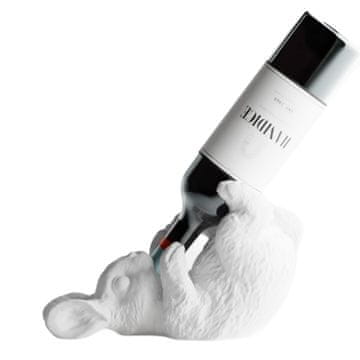 Mi Stalak za vino, zec, držač za bijele boce, 3D stolna dekoracija