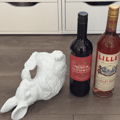 Mi Stalak za vino, zec, držač za bijele boce, 3D stolna dekoracija