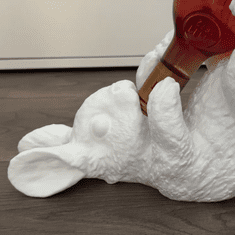 Mi Stalak za vino, zec, držač za bijele boce, 3D stolna dekoracija