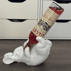 Mi Stalak za vino, zec, držač za bijele boce, 3D stolna dekoracija
