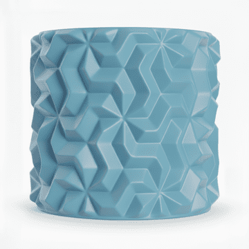 Mi Plavi poklopac za cvjetne posude s 3D geometrijskim uzorkom za biljke u potkrovlju