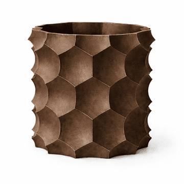 Mi Smeđa 3D geometrijska saksija za cvijeće, moderna ukrasna saksija za biljke