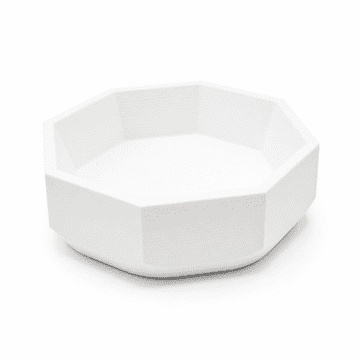 Mi Bijela osmerokutna geometrijska zdjela, modernog dizajna