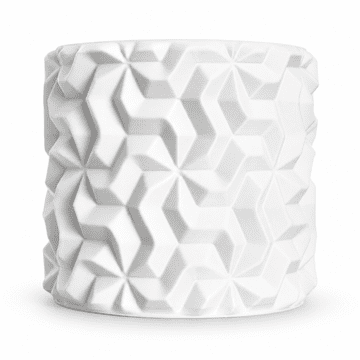 Mi Bijeli poklopac za cvjetne posude s 3D geometrijskim uzorkom za potkrovlje