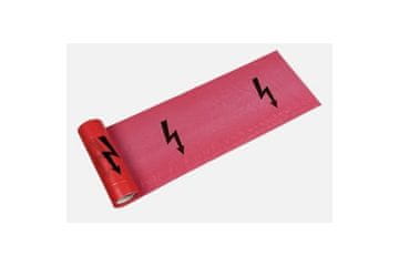 Ostatní Upozoravajuća traka EURO tools 138894 Warning foil Lightning, 220 mm/ 50 µm, 250 m, red