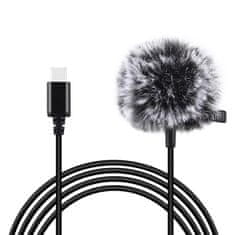 Puluz Puluz Mikrofon S Kopčom Za Mobil 1,5 M Usb-C Za Snimanje