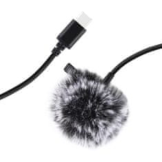Puluz Puluz Mikrofon S Kopčom Za Mobil 1,5 M Usb-C Za Snimanje