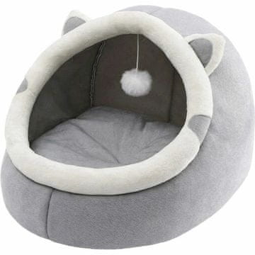 LIVEFY Cat House ležaj za mačke, sivi