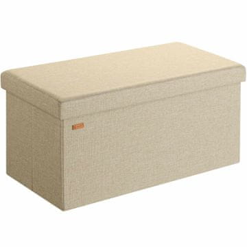 Northix Klupa sklopiva od MDF-a 76x38x38 cm s prostorom za pohranu