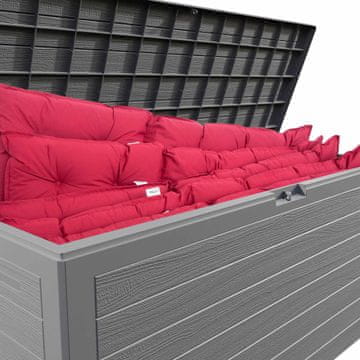Northix Vrtna kutija za pohranu 280L plastika 119x46x57 cm