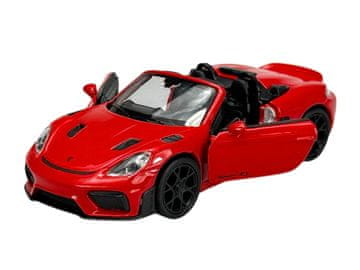 WELLY Porsche 718 Spyder RS bez krova crveni 1:34 43856