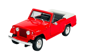 WELLY 1967 JEEPSTER COMMANDO ROADSTER crveni 1:24 24117