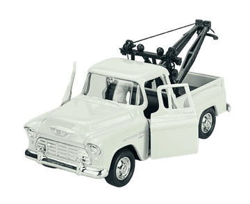 WELLY OLD TIMER 1955 CHEVY STEPSIDE TOW TRUCK bijeli 1:34 43765