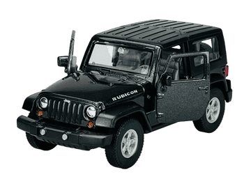 WELLY 2007 Jeep Wrangler Rubicon s crnim krovom 1:34 42371