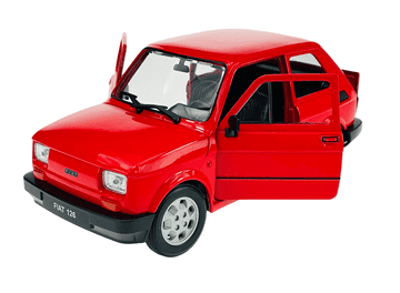 WELLY FIAT 126p crveni 1:21 24066