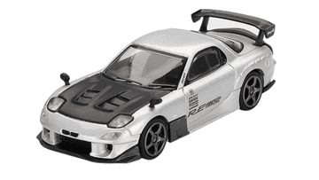 MINI GT 2004 MAZDA RX-7 RE-AMEMIYA srebrni #1106 1:64 MGT01106-L