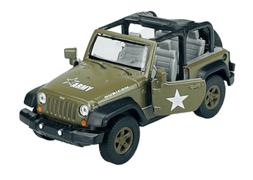WELLY JEEP WRANGLER RUBICON bez krova vojni 1:34 42371