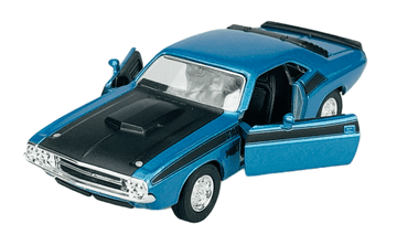 WELLY 1970 DODGE CHALLENGER T/A plavi 1:34 43663