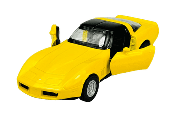 WELLY 1982 CHEVROLET CORVETTE COUPE ŽUTI 1:34 43716