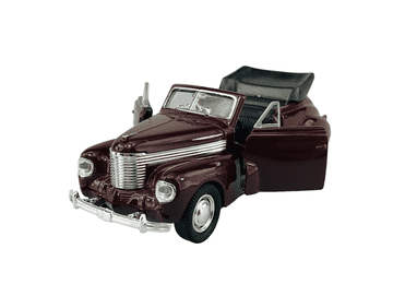 WELLY OLD TIMER 1938 OPEL KAPITAN CABRIOLET CRVENI BEZ KROVA 1:34 43785