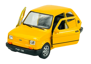 WELLY FIAT 126P žuti 1:34 42372