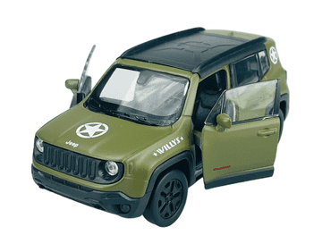 WELLY JEEP RENEGADE TRAILHAWK vojskovni 1:34 43736