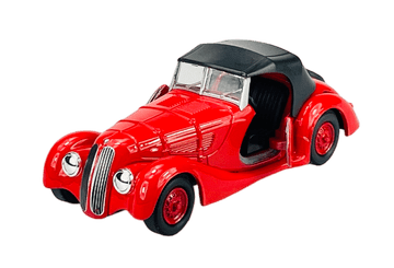 WELLY OLD TIMER BMW 328 crveni s krovom 1:34 98874
