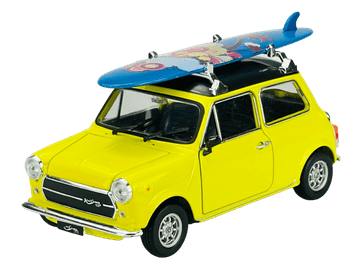 WELLY MINI COOPER 1300 žuti s daskom 1:24 22496