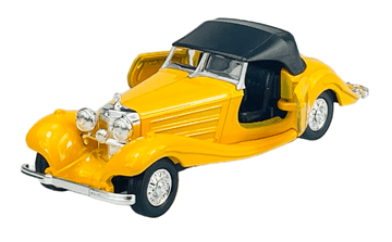 WELLY OLD TIMER 1936 MERCEDES-BENZ 500K žuti s krovom 1:34 98879