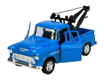 WELLY Old Timer 1955 Chevy Stepside Tow Truck plavi 1:34 43765