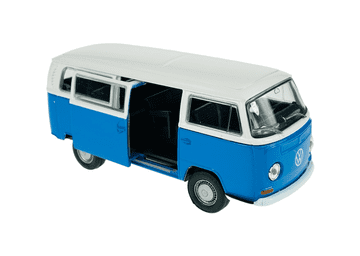 WELLY 1972 VW Volkswagen Bus T2 bijelo-plavi 1:34 42347