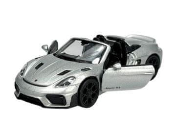 WELLY PORSCHE 718 SPYDER RS bez krova, srebrni 1:34 43856