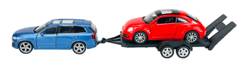 WELLY 2 KOMADA VOLVO XC90 + VW THE BEETLE 1:34