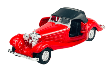 Welly old timer 1936 Mercedes-Benz 500K crveni s krovom 1:34 98879