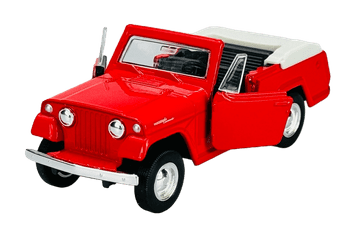 WELLY OLD TIMER 1967 JEEP JEEPSTER COMMANDO ROADSTER crveni 1:34 43826