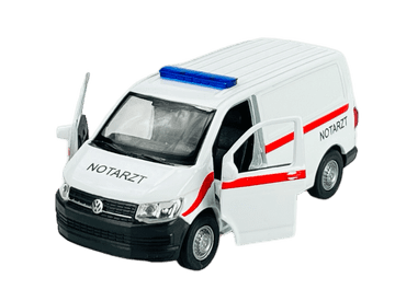 WELLY VW TRANSPORTER T6 VAN NOTARZT 1:34 43762